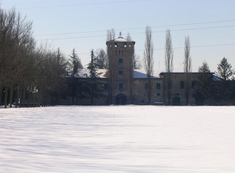 Castello Di Panzano - veduta frontale sotto la neve