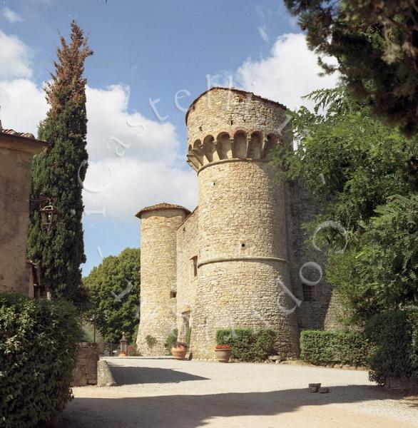 Castello Di Meleto, particolare della Torre
