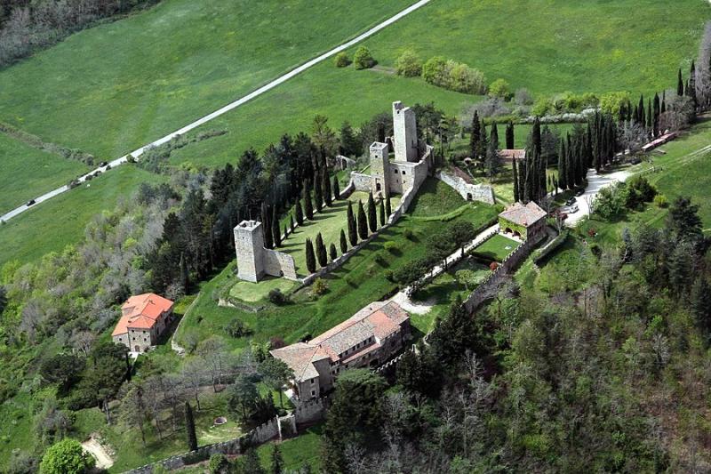 Castello Di Romena, panoramica dall'alto