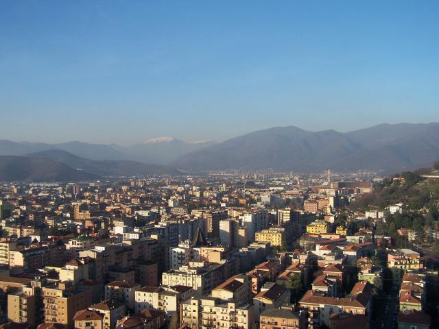 Castello Di Brescia - vista Brescia Nord