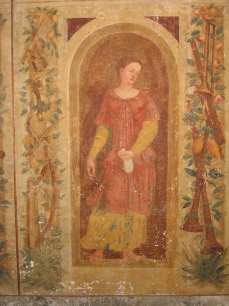 Castello Di Malpaga - affresco - la Carit&agrave;