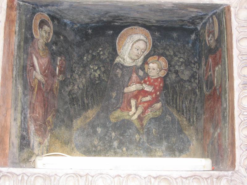 Castello Di Malpaga - Affresco Madonna con il Bambino