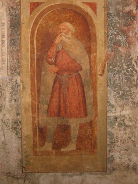 Castello Di Malpaga - affresco -  il silenzio