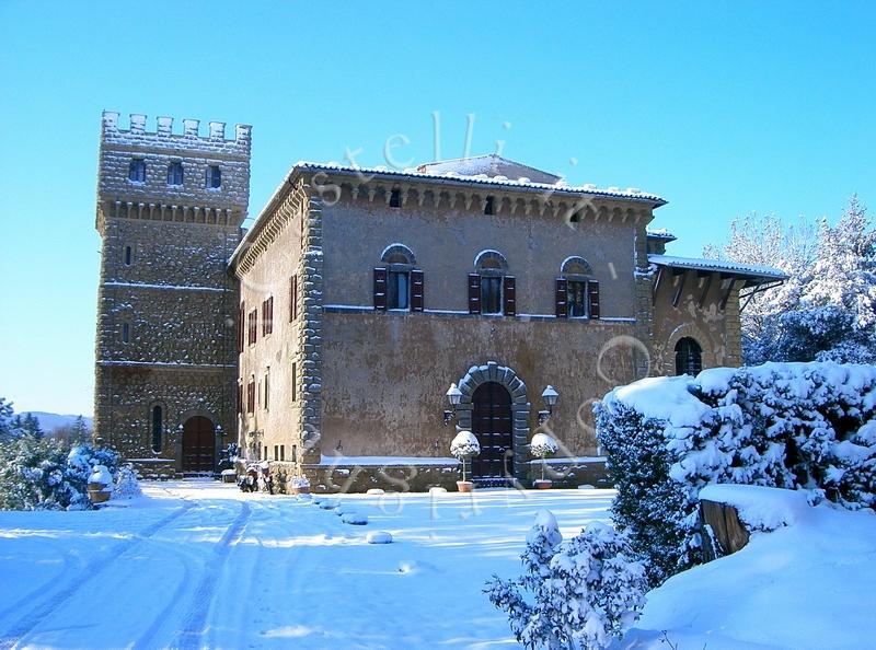 Castello Di Santa Cristina, il Castello innevato