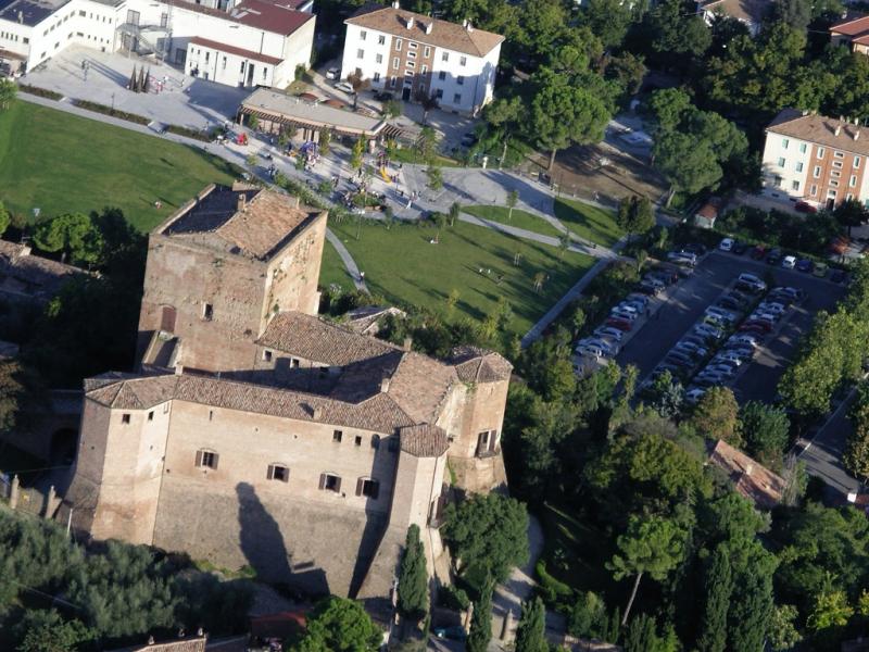 Rocca di Sant'Arcangelo di Romagna - veduta dall'alto