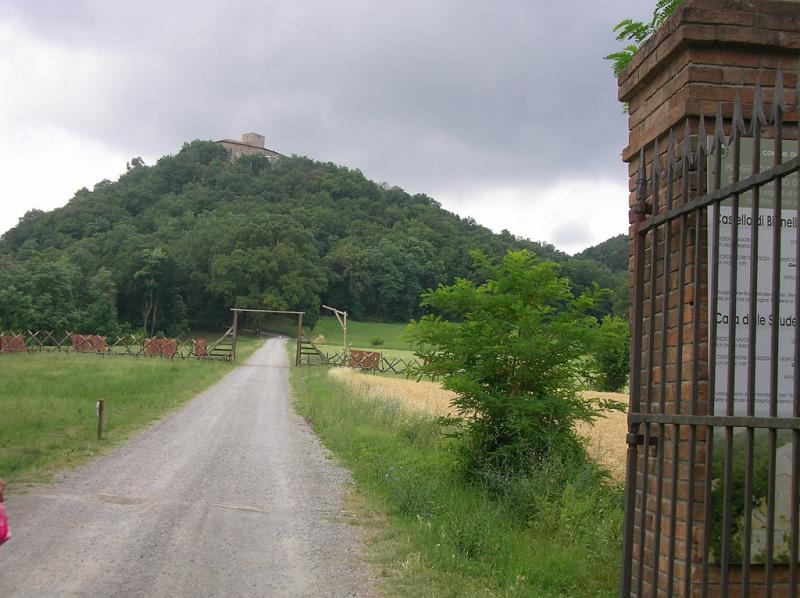 Castello di Bianello - sentiero per giungere alla Rocca