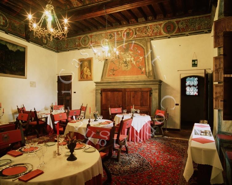 Castello Di Pavone, la sala ristorante