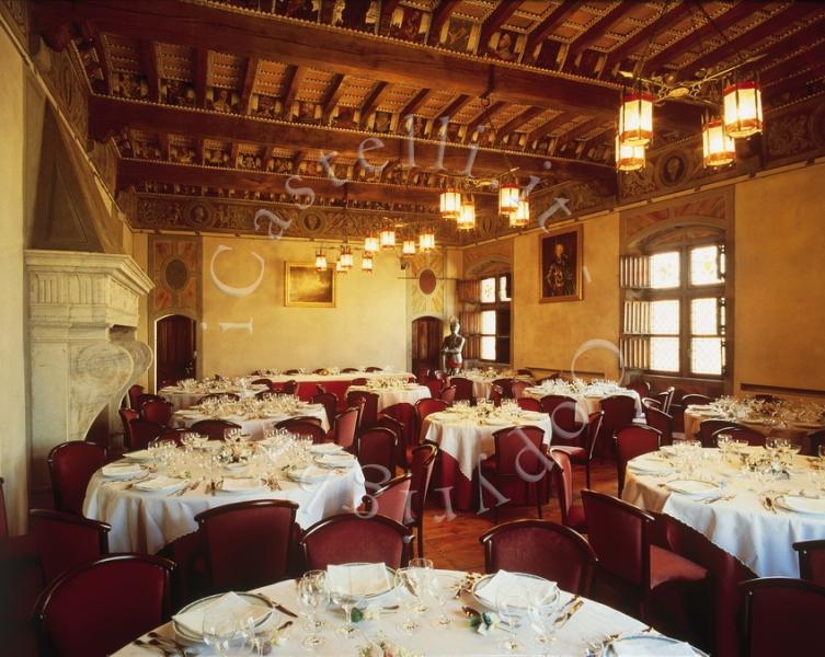 Castello Di Pavone, la sala ristorante