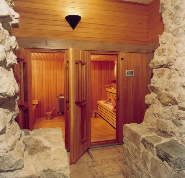 Castelbrando, la sauna del centro benessere