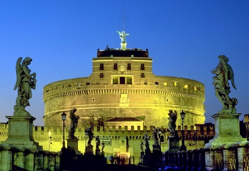 Castel Sant'Angelo - panoramica dal ponte Sant'Angelo