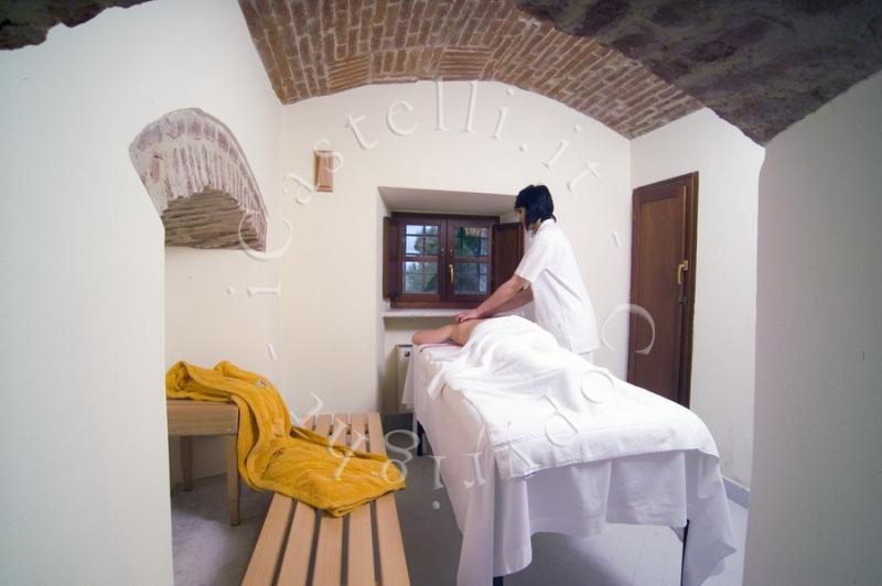 Castello Di Leonina, la sala massaggi