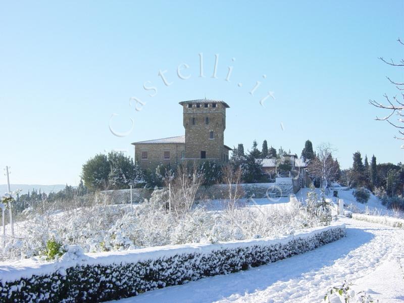 Castello Di Cafaggio, il castello innevato