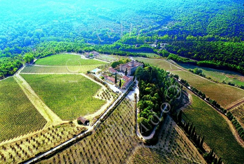 Castello Di Meleto, veduta aerea