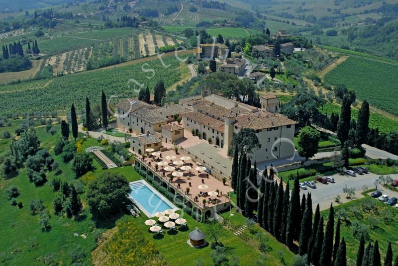 Castello Del Nero, veduta aerea