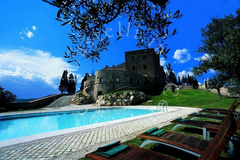 Castello Di Velona, veduta esterna dalla piscina