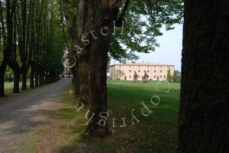 Castello Di San Pietro In Cerro, vista del viale e della locanda