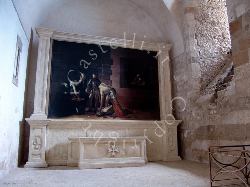 Castello Maniace O Svevo Di Siracusa, la Decollazione di San Giovanni di Caravaggio (riproduzione)