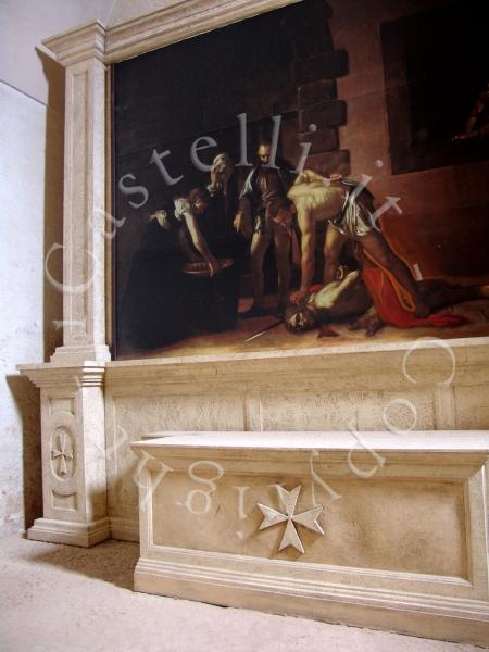 Castello Maniace O Svevo Di Siracusa, la Decollazione di San Giovanni di Caravaggio (riproduzione)