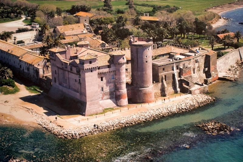 Castello di Santa Severa, panoramica da un piper