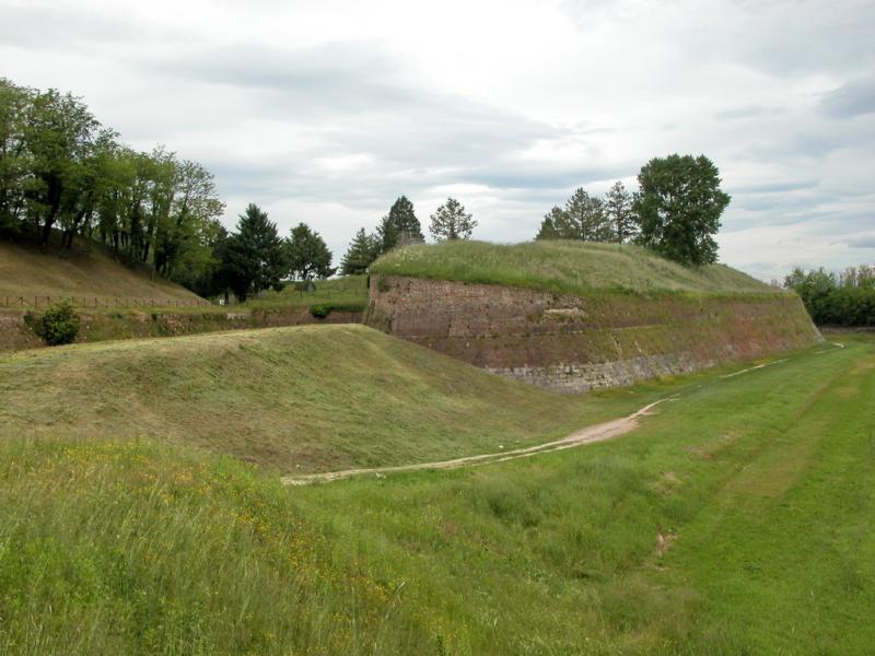 Fortezza di Palmanova, panoramica di uno dei bastioni