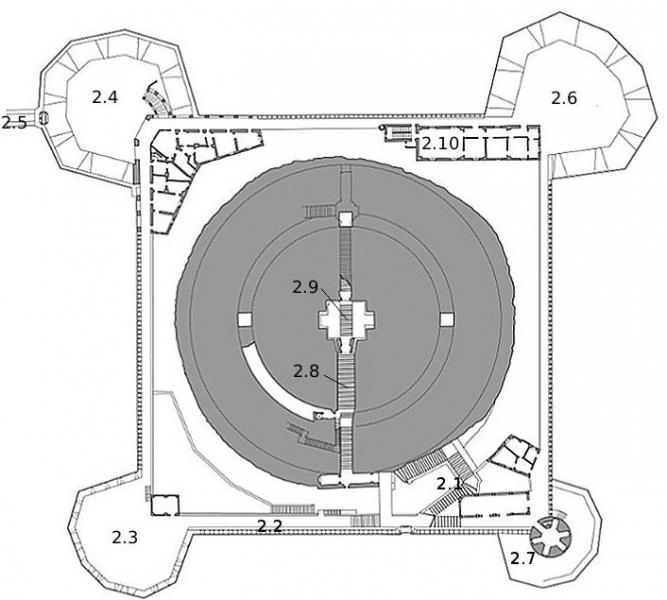 Castel Sant'Angelo - Planimetria II&deg; livello