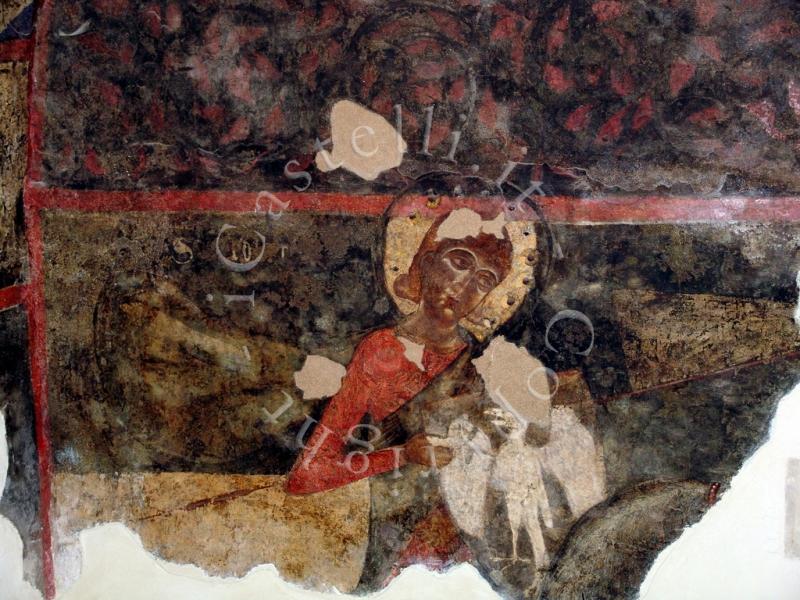 Castello Di Paterno', Vergine dell'Annunziata, pittura murale all'interno della Cappella