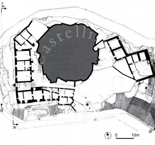 Castello Grande Di Castiglione Di Sicilia, pianta del piano terra