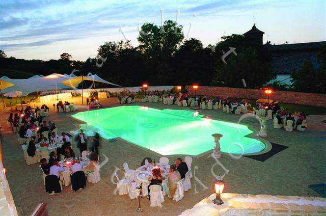 Castello di Rezzanello, la piscina