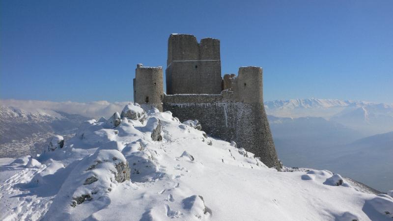 Rocca Calascio, in inverno