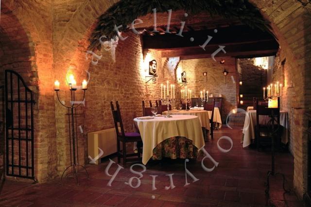 Castello di Montegridolfo, il ristorante