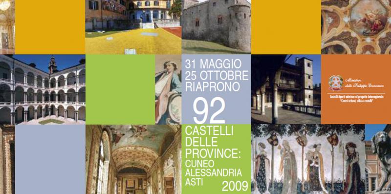 Castelli piemontesi aperti fino al 25 Ottobre