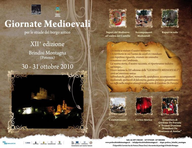 XII Edizione delle Giornate Medievali :: Castello di Brindisi Montagna