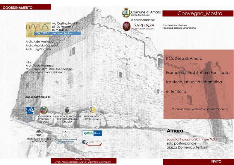 Convegno e Mostra: “Il Castello di Arnara. Esempio di Architettura Fortificata tra storia, attualità urbanistica e territorio” :: Castello di Arnara